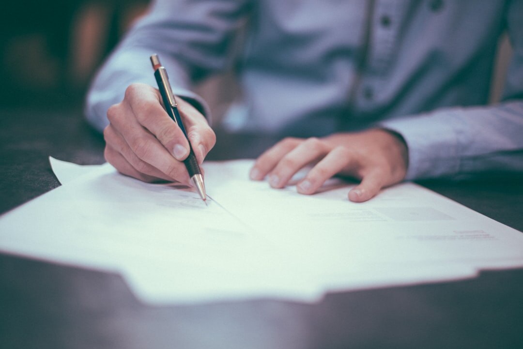 entrepreneur signing documents