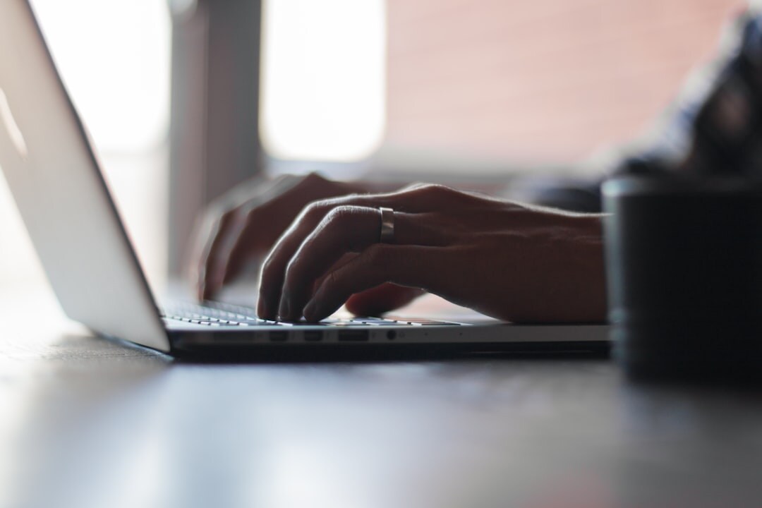 entrepreneur working on laptop